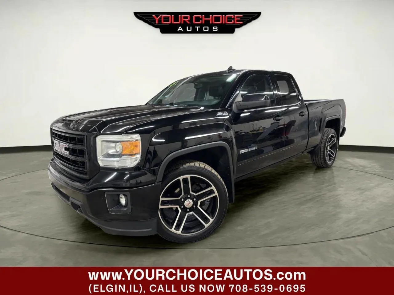 Black 2015 GMC Sierra 1500 SLE for sale in Elgin, IL