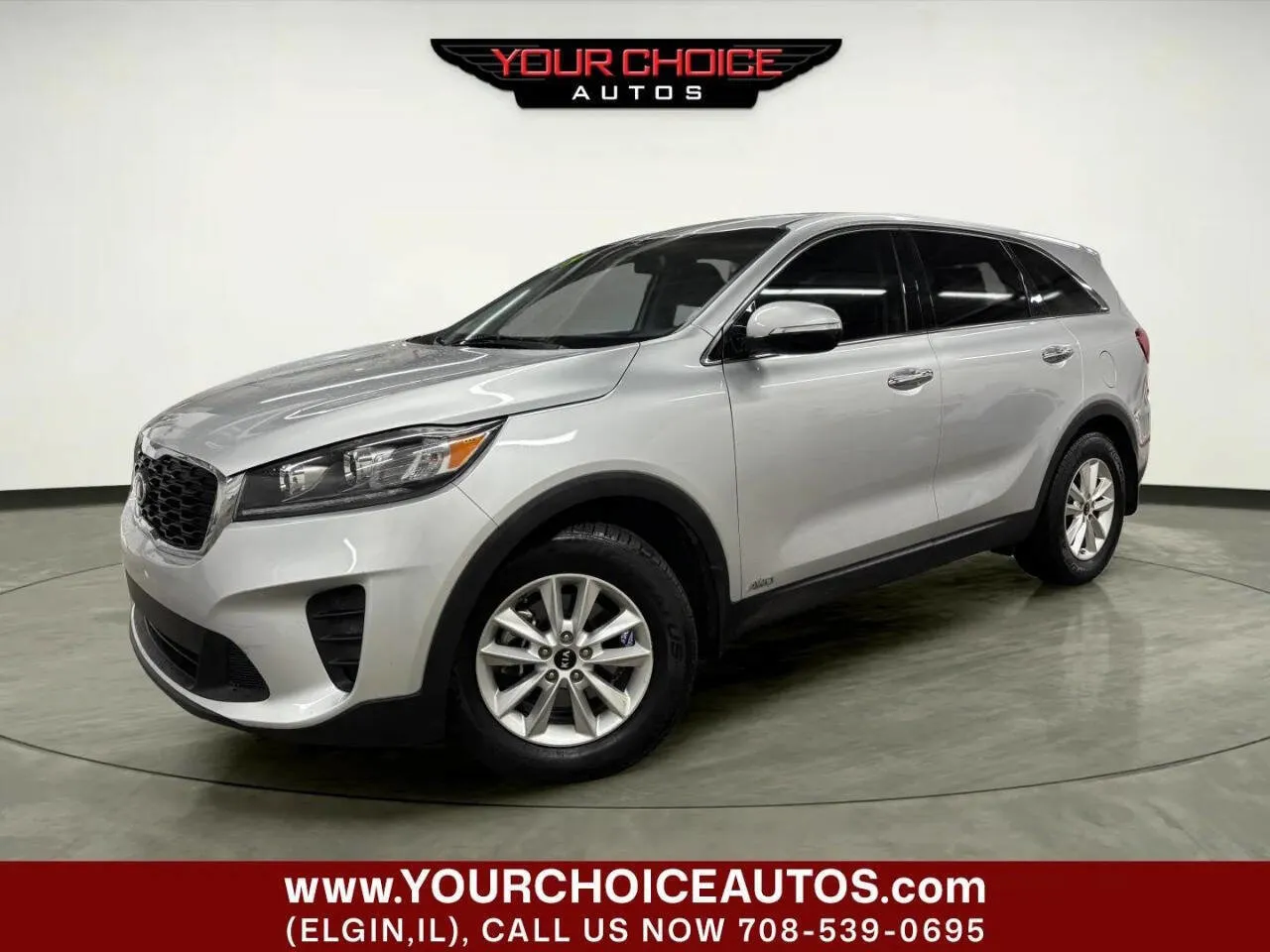 Silver 2019 Kia Sorento LX V6 for sale in Elgin, IL