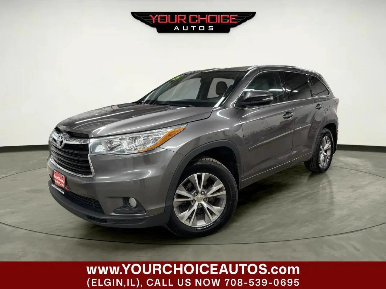 Gray 2015 Toyota Highlander XLE for sale in Elgin, IL