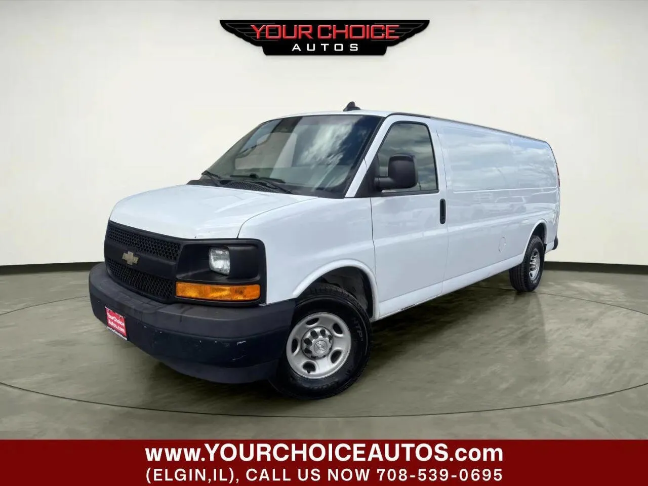 White 2017 Chevrolet Express Cargo Van 2500 3dr Extended Cargo Van for sale in Elgin, IL