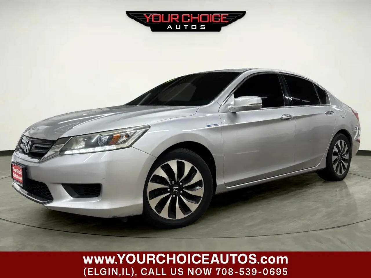 Silver 2014 Honda Accord Hybrid Base 4dr Sedan for sale in Elgin, IL