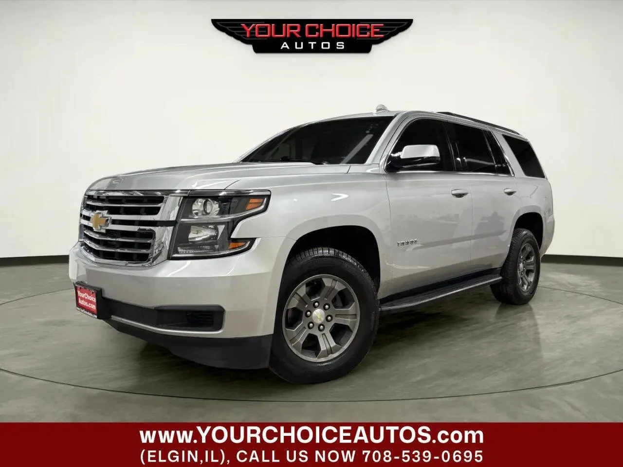 Silver 2019 Chevrolet Tahoe LS for sale in Elgin, IL