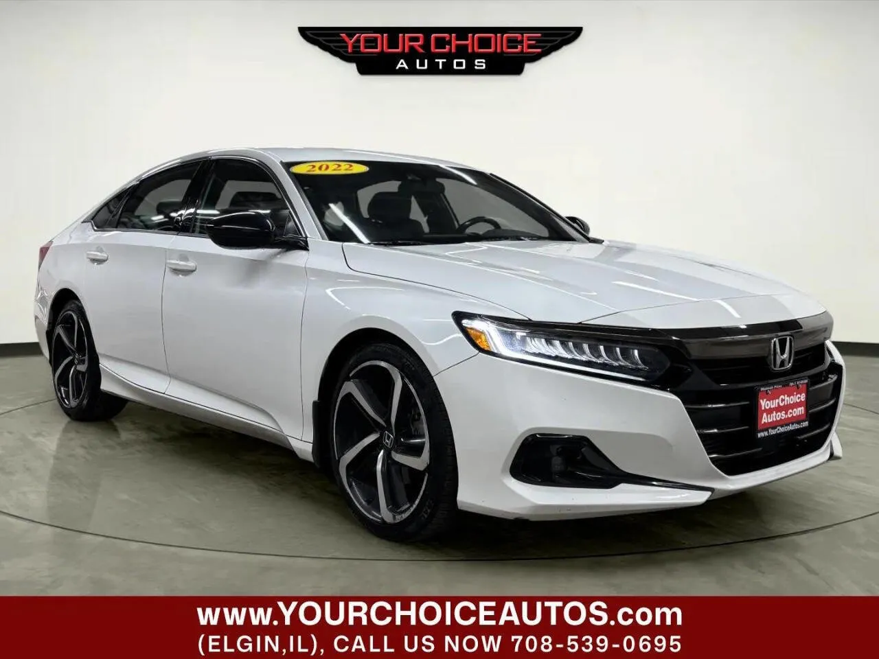 White 2022 Honda Accord Sedan Sport for sale in Elgin, IL