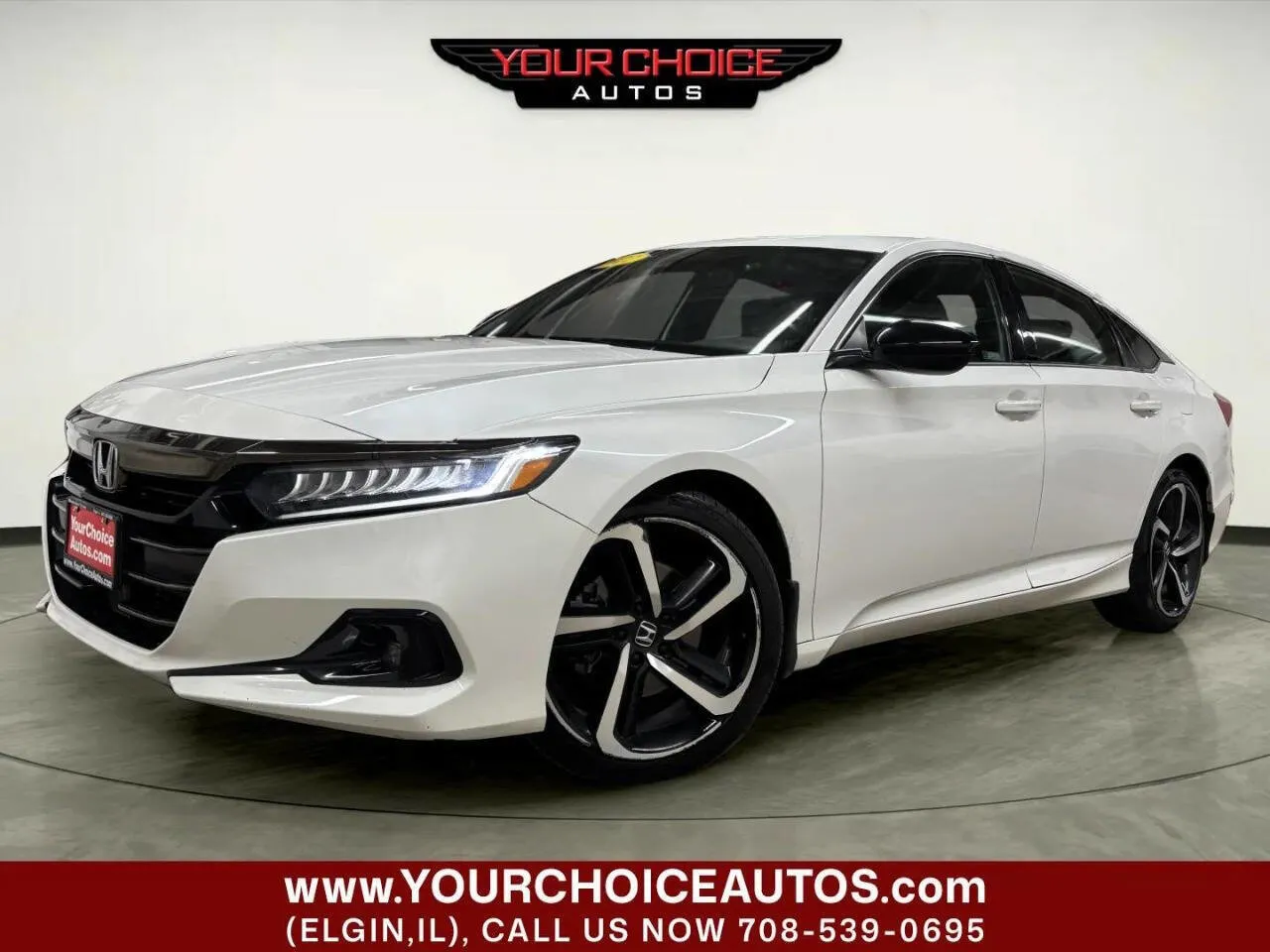 White 2022 Honda Accord Sedan Sport for sale in Elgin, IL