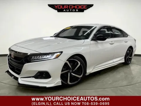 White 2022 Honda Accord Sedan Sport for sale in Elgin, IL
