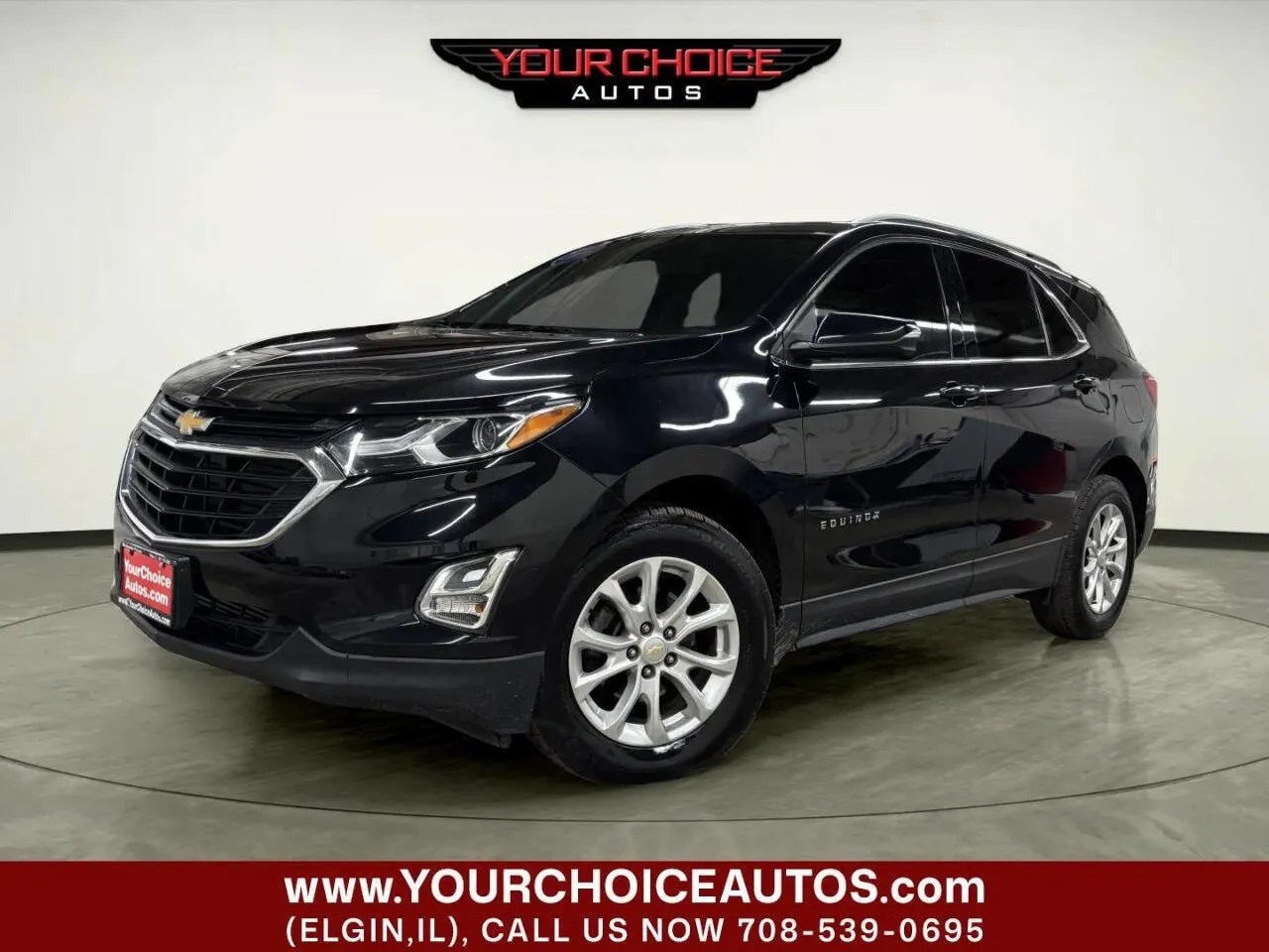 Black 2019 Chevrolet Equinox LT for sale in Elgin, IL