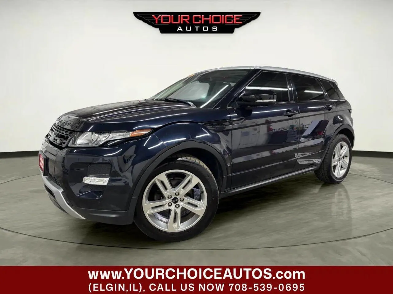 Blue 2012 Land Rover Range Rover Evoque Dynamic Premium for sale in Elgin, IL