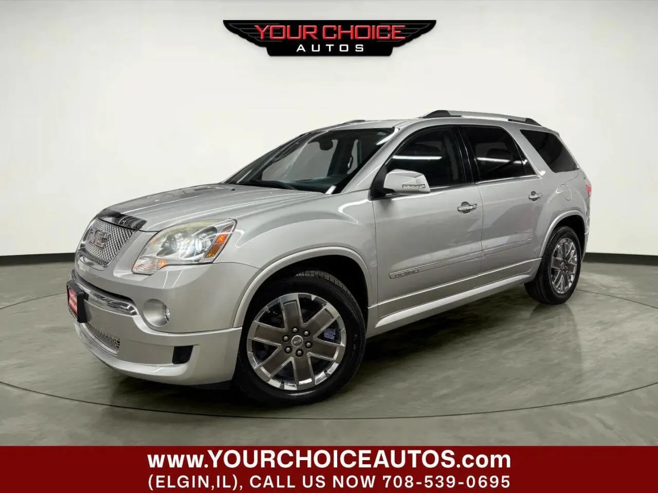Silver 2012 GMC Acadia Denali for sale in Elgin, IL
