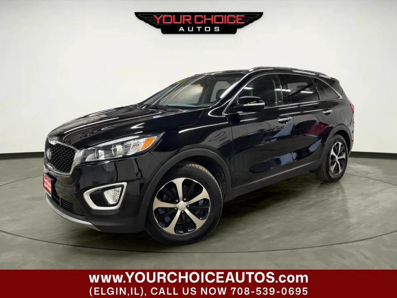 Black 2018 Kia Sorento EX V6 for sale in Elgin, IL