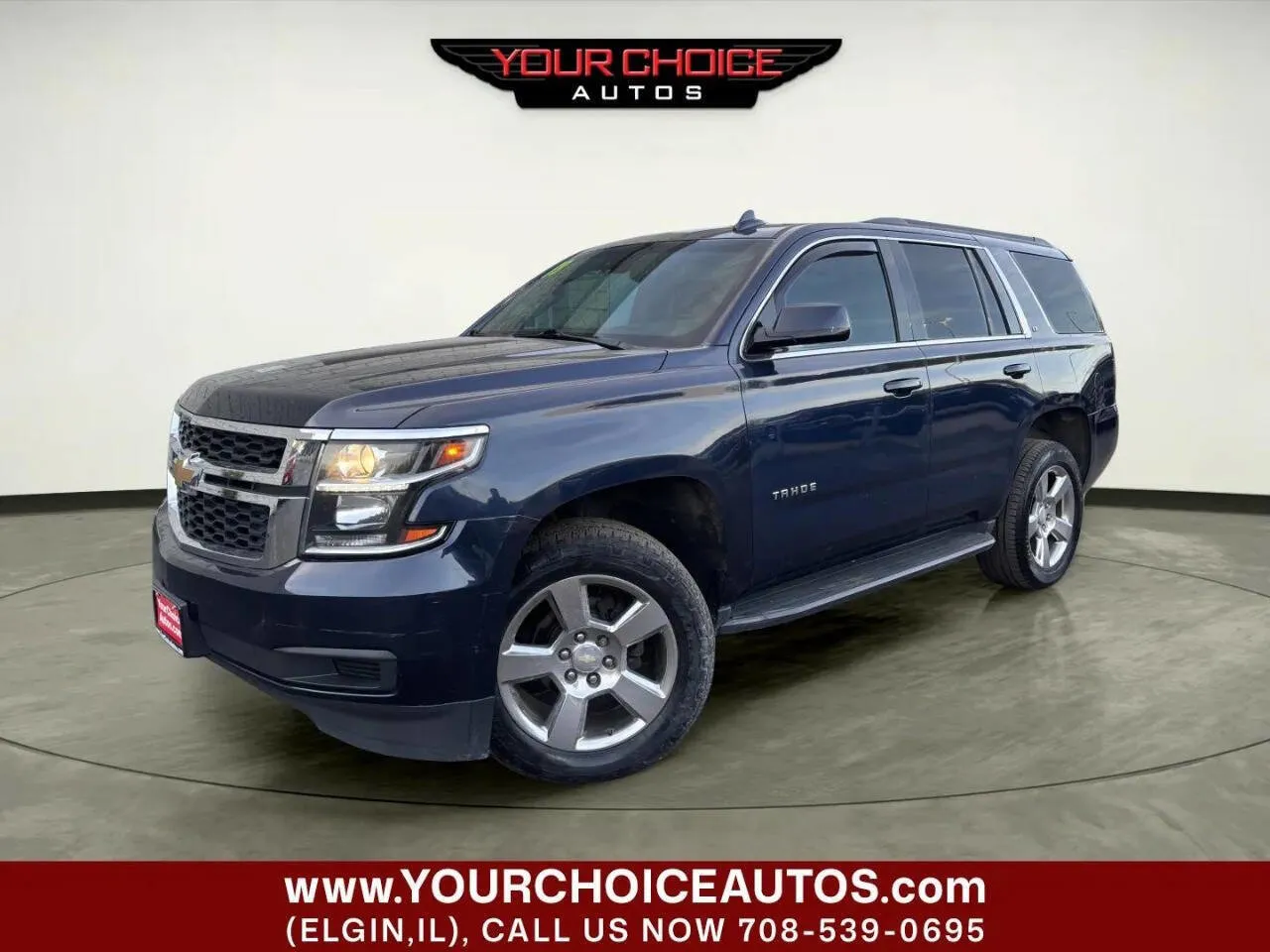 Blue 2018 Chevrolet Tahoe LT for sale in Elgin, IL