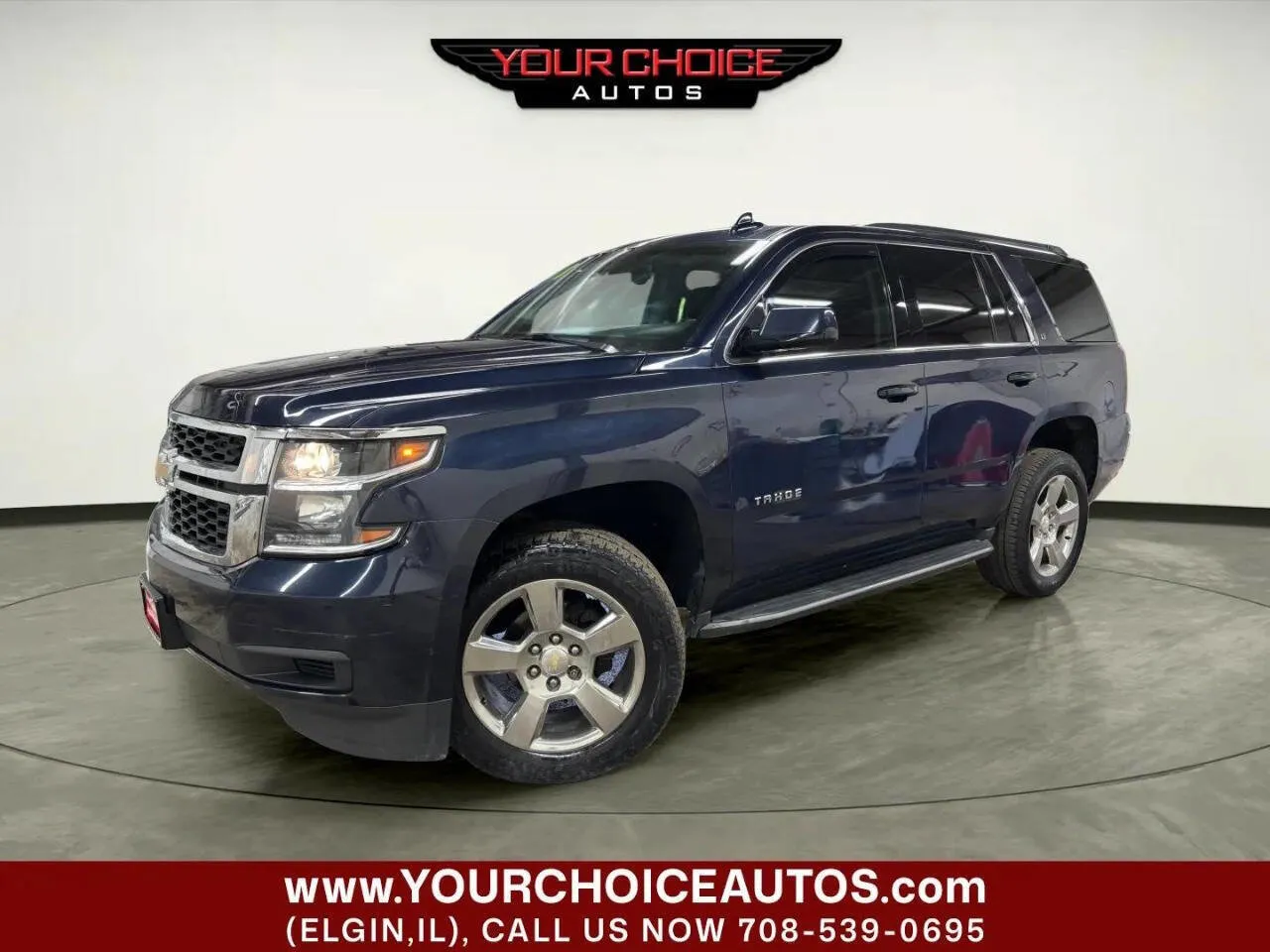 Blue 2018 Chevrolet Tahoe LT for sale in Elgin, IL