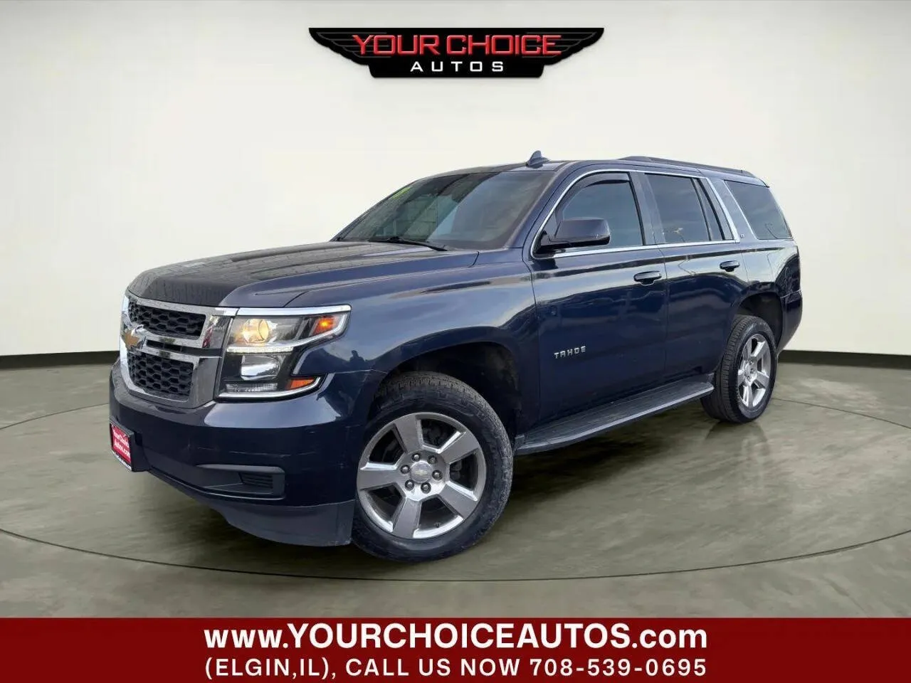 Blue 2018 Chevrolet Tahoe LT for sale in Elgin, IL