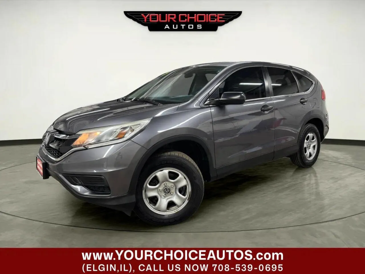 Gray 2015 Honda CR-V LX for sale in Elgin, IL