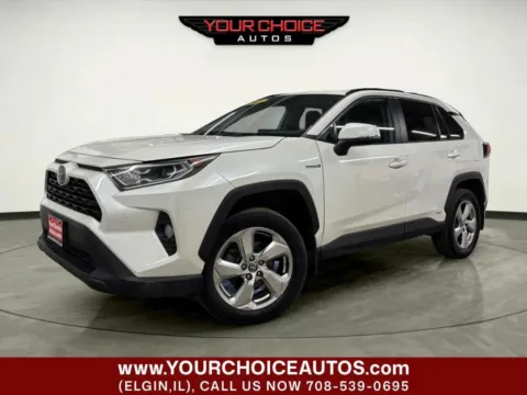 White 2021 Toyota RAV4 XLE Premium AWD 4dr SUV for sale in Elgin, IL