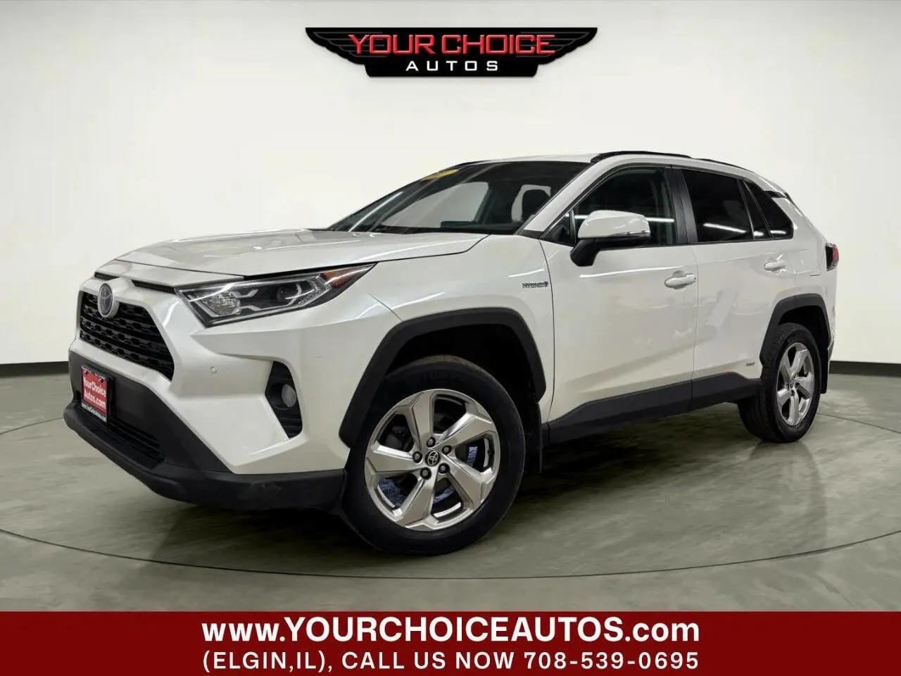White 2021 Toyota RAV4 XLE Premium AWD 4dr SUV for sale in Elgin, IL