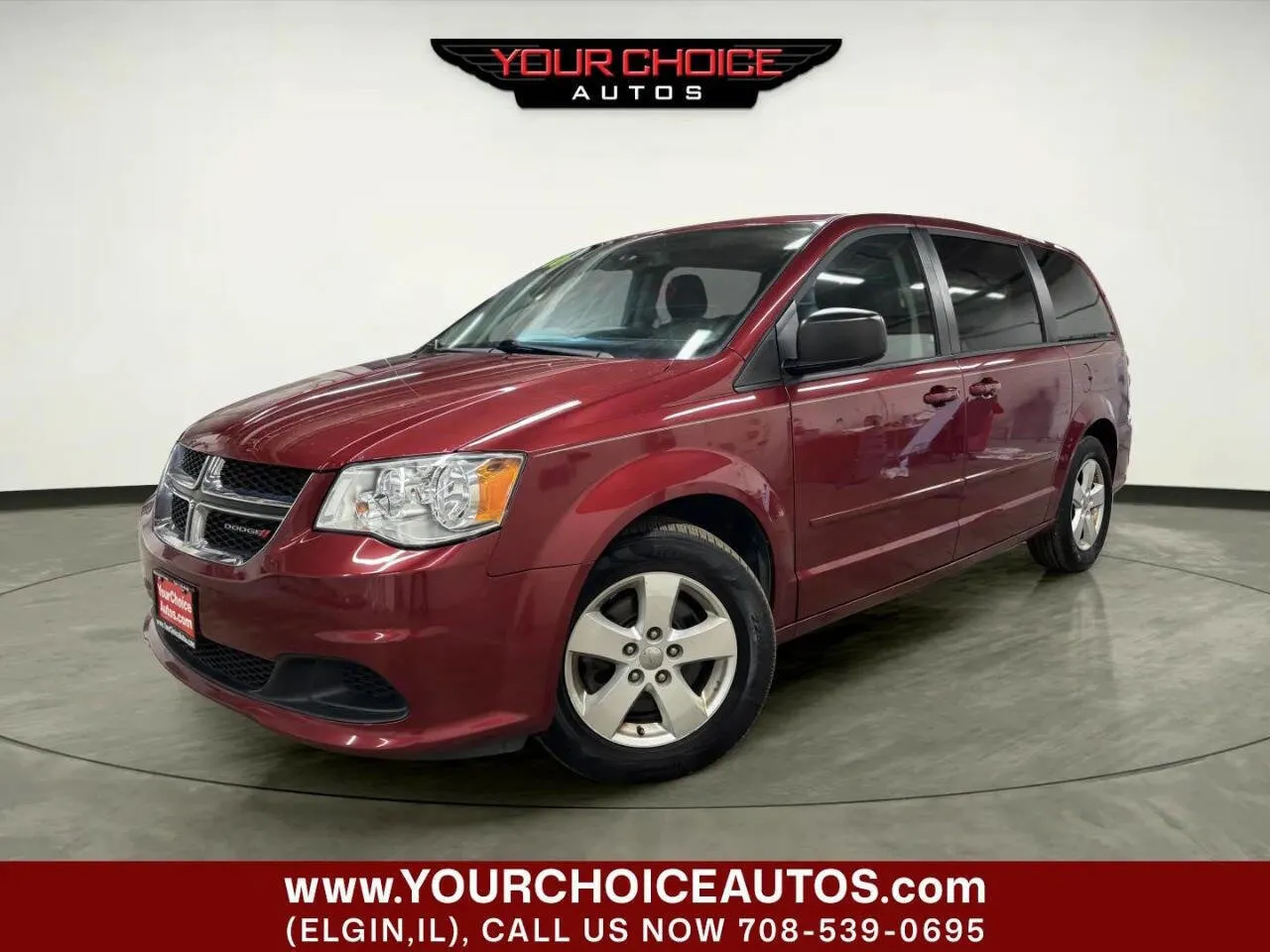 Red 2016 Dodge Grand Caravan SE for sale in Elgin, IL