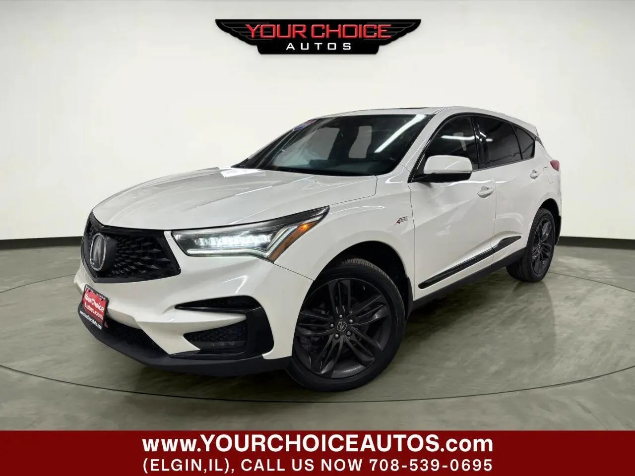 White 2019 Acura RDX w/A-Spec Pkg for sale in Elgin, IL