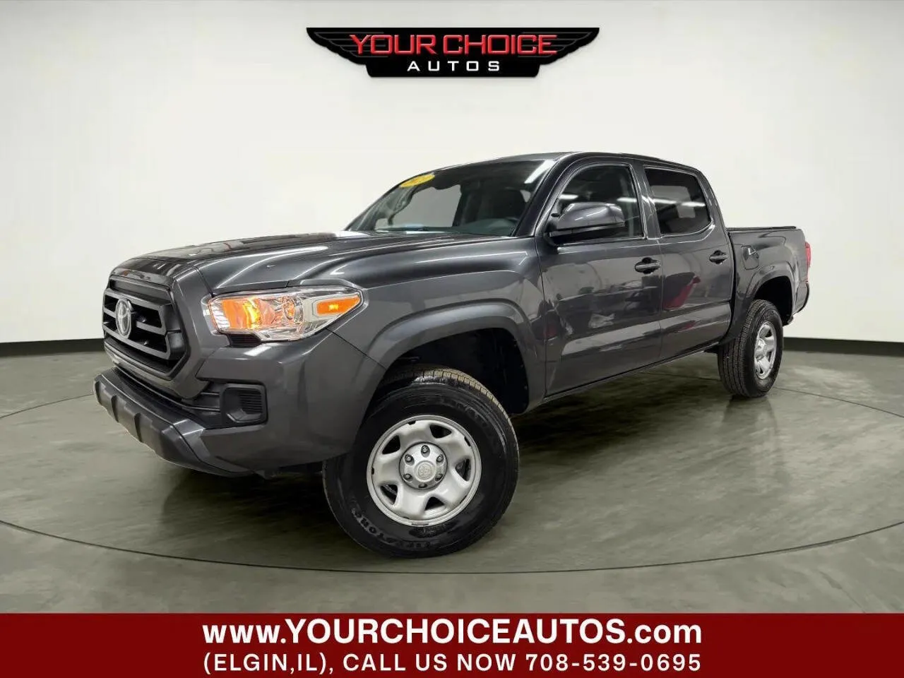 Gray 2022 Toyota Tacoma SR V6 4x4 4dr Double Cab 5.0 ft SB for sale in Elgin, IL