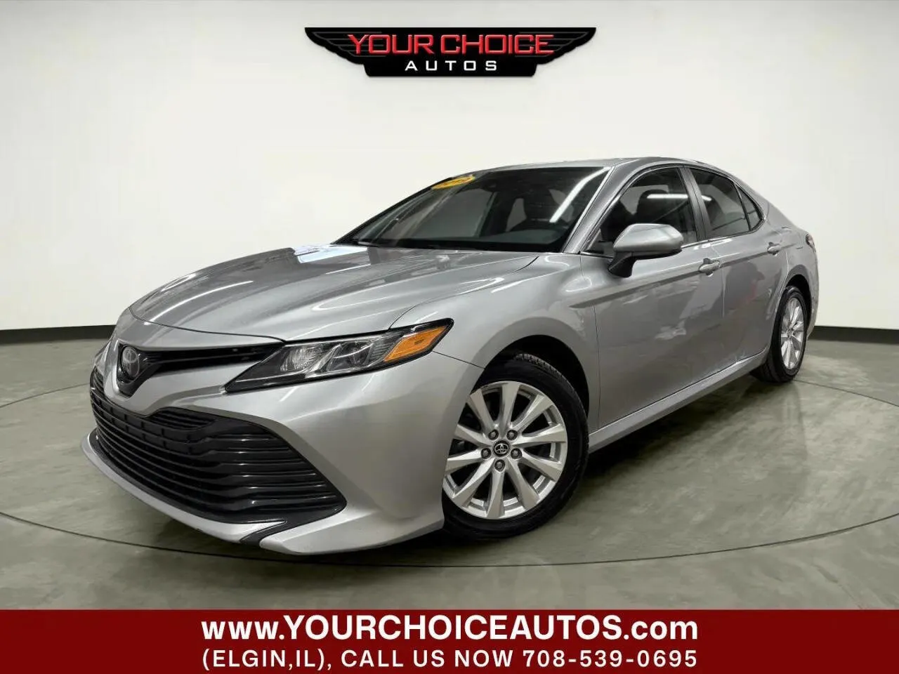 Silver 2019 Toyota Camry LE 4dr Sedan for sale in Elgin, IL