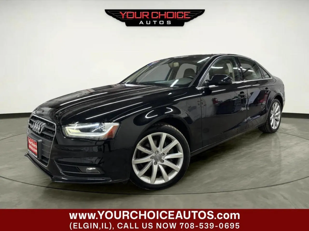 Black 2013 Audi A4 Premium Plus for sale in Elgin, IL