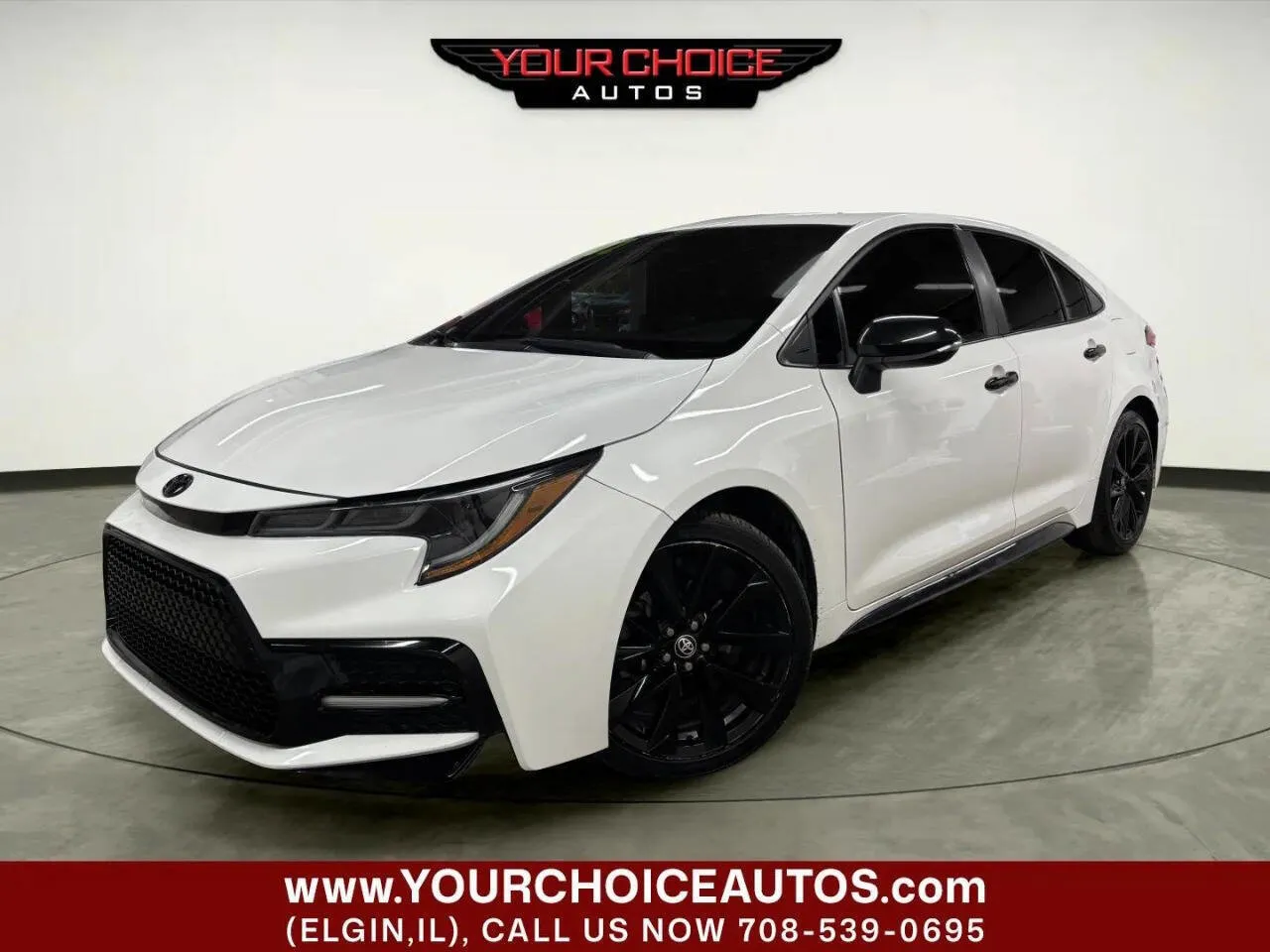White 2022 Toyota Corolla SE Nightshade Edition 4dr Sedan for sale in Elgin, IL