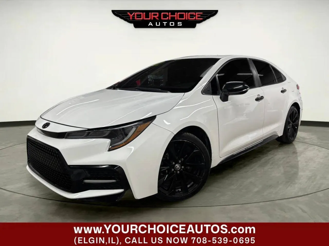 White 2022 Toyota Corolla SE Nightshade Edition 4dr Sedan for sale in Elgin, IL