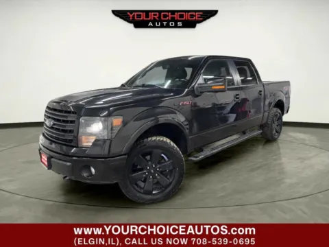 Black 2014 Ford F-150 FX4 4x4 4dr SuperCrew Styleside 5.5 ft. SB for sale in Elgin, IL
