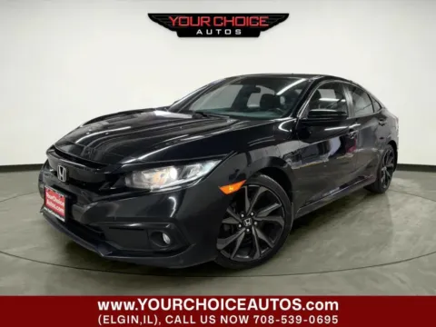 Black 2019 Honda Civic Sedan Sport for sale in Elgin, IL