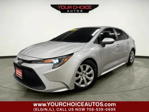 Silver 2021 Toyota Corolla LE for sale in Elgin, IL