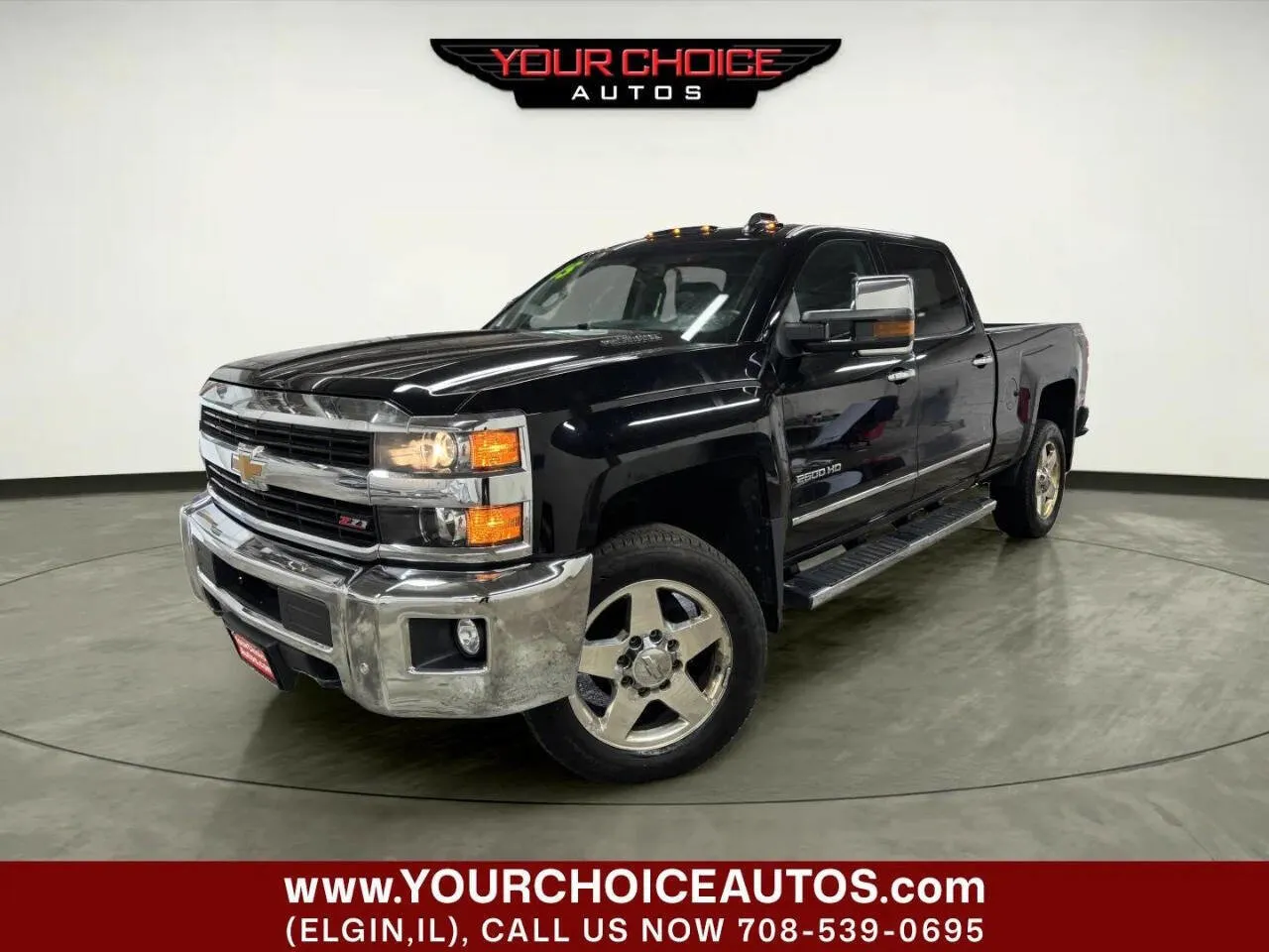 Black 2015 Chevrolet Silverado 2500HD LTZ for sale in Elgin, IL