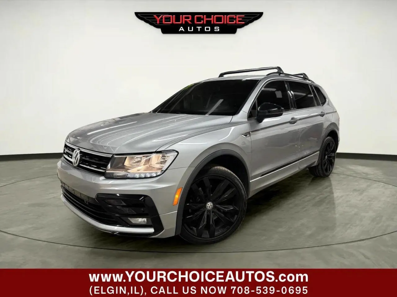 Silver 2020 Volkswagen Tiguan SE R Line Black 4Motion AWD 4dr SUV for sale in Elgin, IL