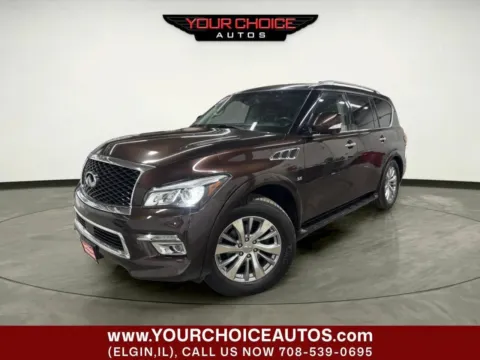 Brown 2017 INFINITI QX80 Base AWD 4dr SUV for sale in Elgin, IL