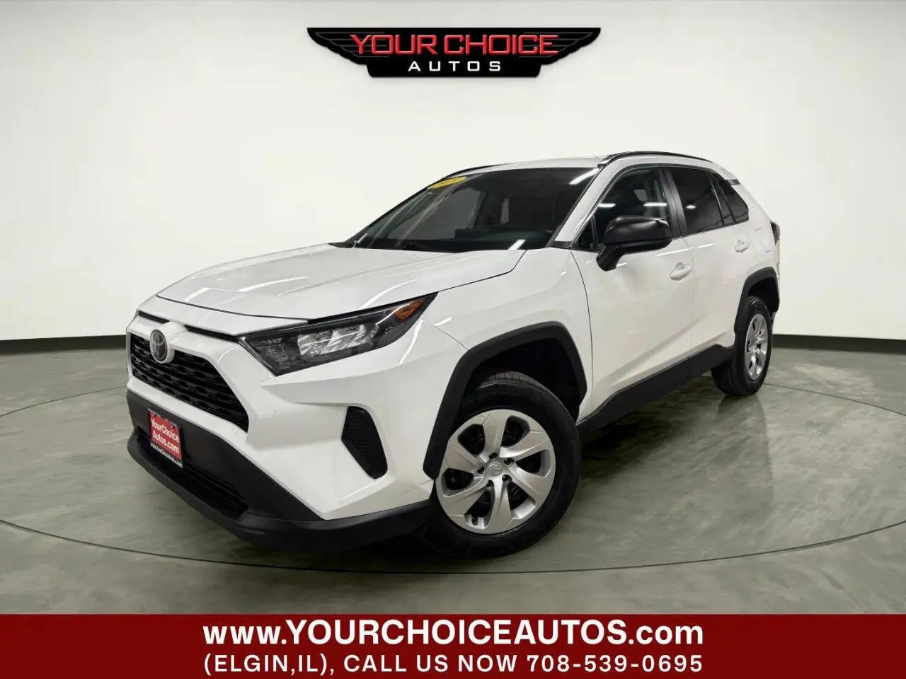 White 2021 Toyota RAV4 LE for sale in Elgin, IL