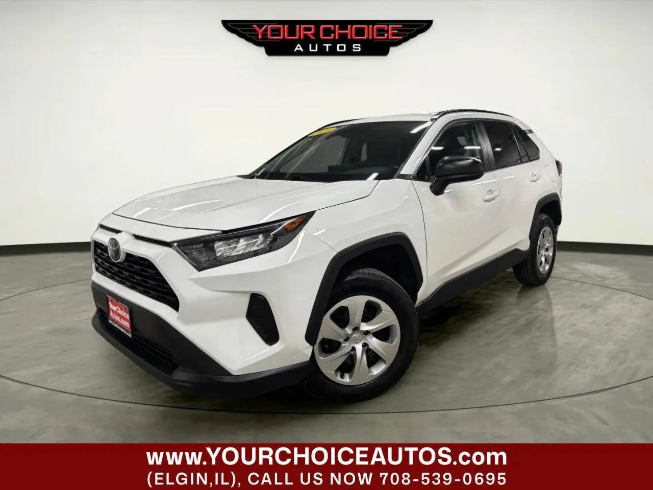 White 2021 Toyota RAV4 LE for sale in Elgin, IL