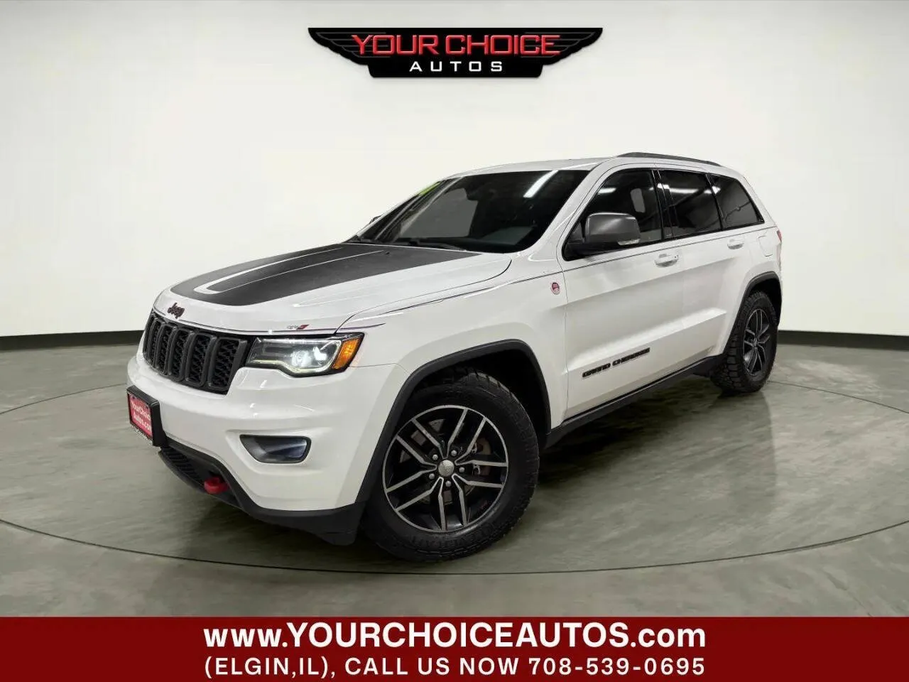 White 2018 Jeep Grand Cherokee Trailhawk for sale in Elgin, IL