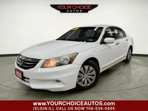 White 2011 Honda Accord Sdn EX-L for sale in Elgin, IL