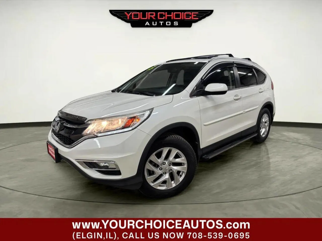 White 2015 Honda CR-V EX-L for sale in Elgin, IL