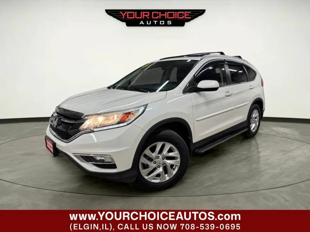 White 2015 Honda CR-V EX-L for sale in Elgin, IL