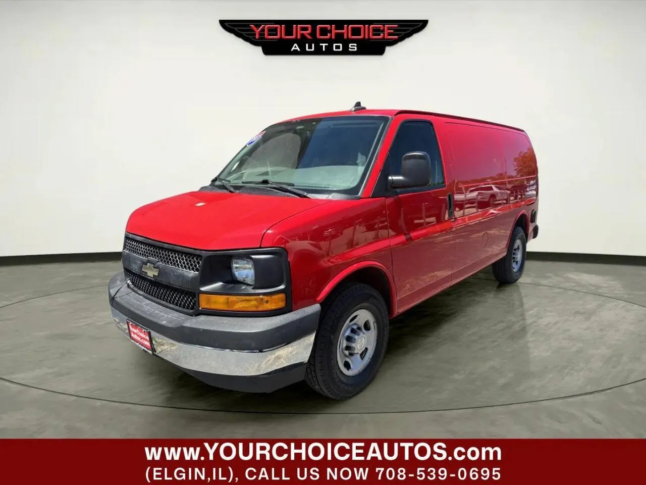 Red 2017 Chevrolet Express Cargo Van 3500 3dr Cargo Van for sale in Elgin, IL