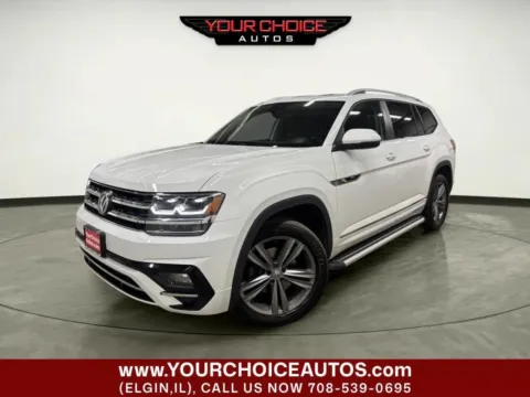 White 2019 Volkswagen Atlas 3.6L V6 SEL R-Line for sale in Elgin, IL