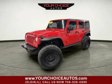 Red 2015 Jeep Wrangler Unlimited Sport for sale in Elgin, IL