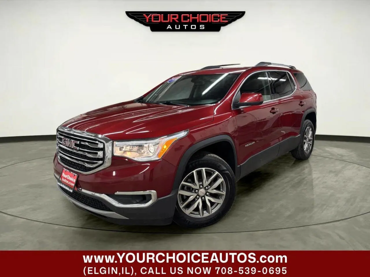 Red 2019 GMC Acadia SLE for sale in Elgin, IL