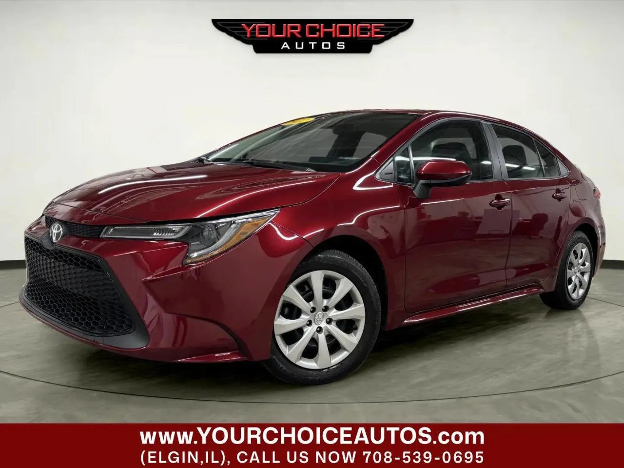 Red 2022 Toyota Corolla LE for sale in Elgin, IL