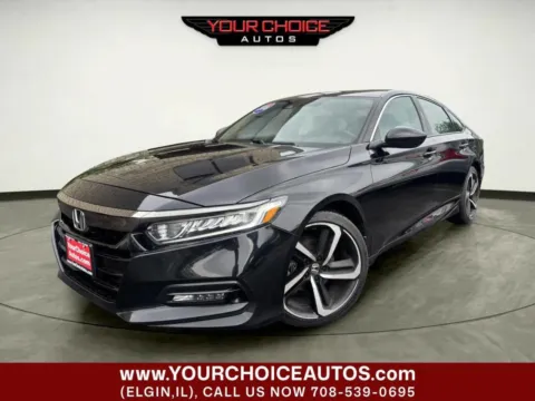 Black 2018 Honda Accord Sedan Sport 1.5T for sale in Elgin, IL