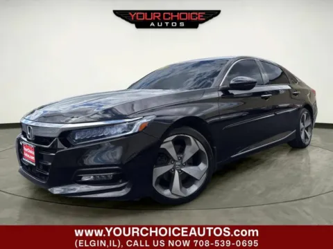 Black 2018 Honda Accord Sedan Touring 2.0T for sale in Elgin, IL