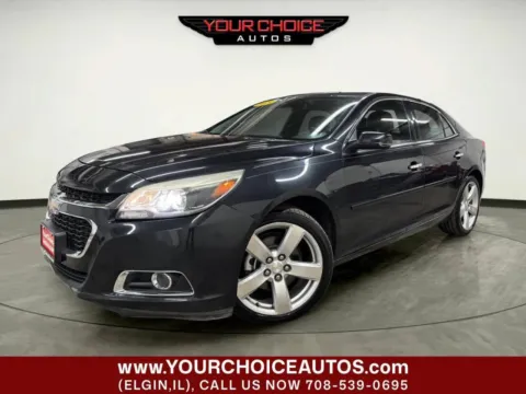 Black 2015 Chevrolet Malibu LTZ for sale in Elgin, IL
