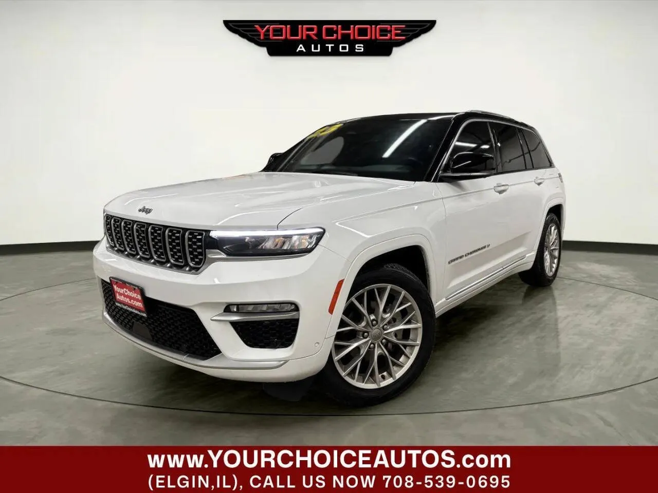 White 2023 Jeep Grand Cherokee Summit for sale in Elgin, IL