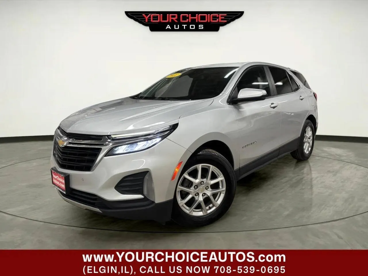 Silver 2022 Chevrolet Equinox LT for sale in Elgin, IL