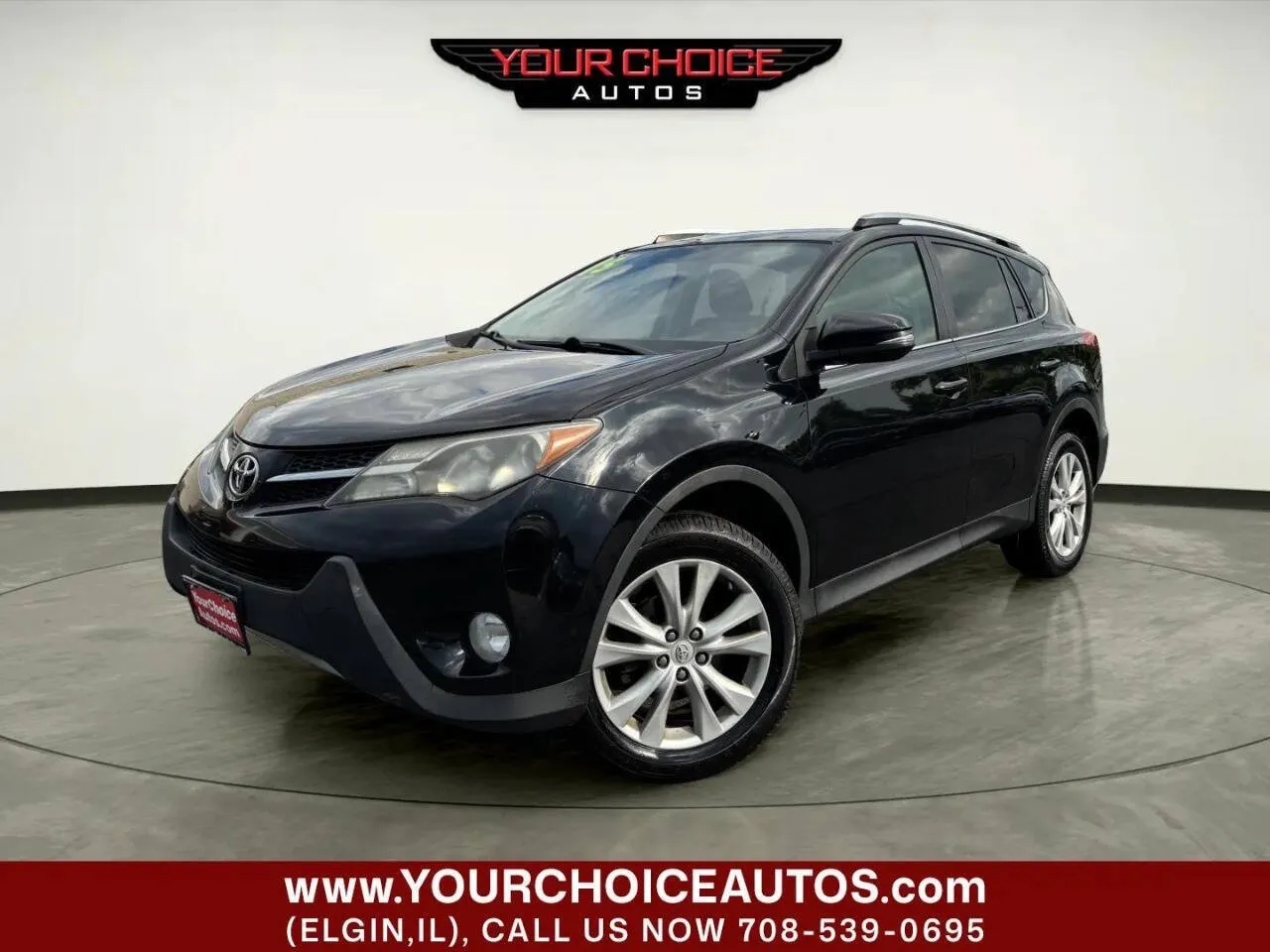 Black 2015 Toyota RAV4 Limited for sale in Elgin, IL