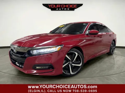 Red 2018 Honda Accord Sedan Sport 1.5T for sale in Elgin, IL